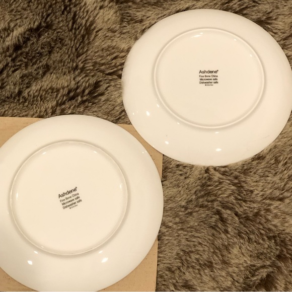 NIB Ashdene Tranquil Butterfly Sage Bone China Side Plate, Set of 2 - Picture 3 of 7